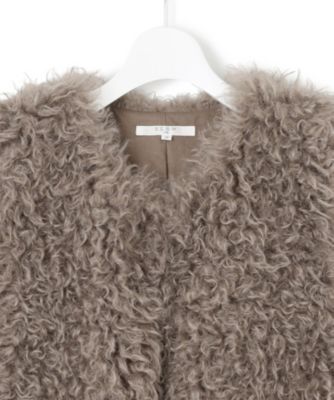 23区(ニジュウサンク)の【SLOW/一部店舗限定】フェイクファー ジレ通販