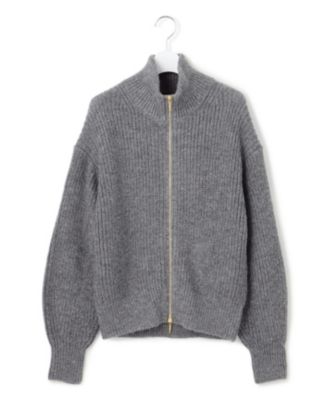 23区完売　【洗える】スパンコールバルキー ダブルジップ ニットブルゾン 23区 L(ニジュウサンク エル)の【洗える】スパンコールバルキー ダブル
