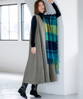 23区 L(ニジュウサンク エル)のラメミックスツイード Vネック