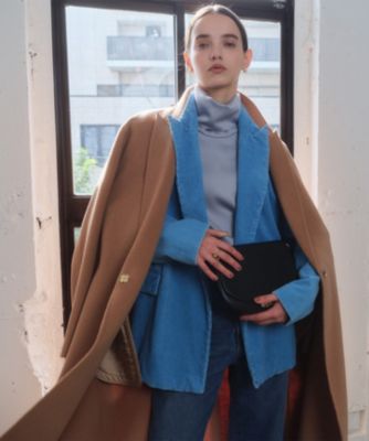 ★超美品★未使用⭐︎BEIGE, LAIRESベイジ チェスターコート色ネイビー BEIGE，(ベイジ)のZION / ウールロングチェスターコート通販 | 集英社