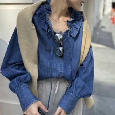 Rie Miller(リエミラー)の【追加】【RM denim】フリルギャザー