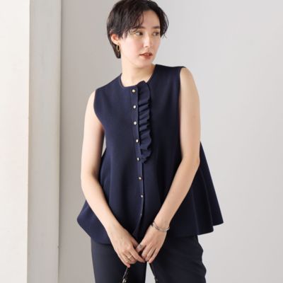 新作人気 NOLLEY'S(ノーリーズ)の【追加】《手洗い可能》フリル付き トップス