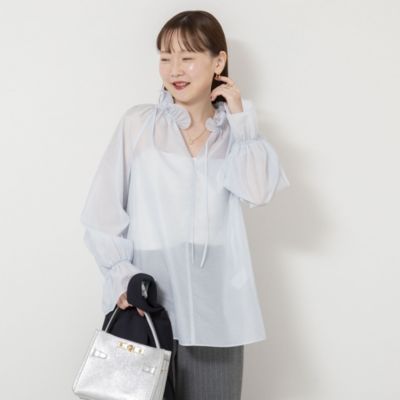 NOLLEY'S sophi(ノーリーズソフィー)のウォッシャブルオーガンジー