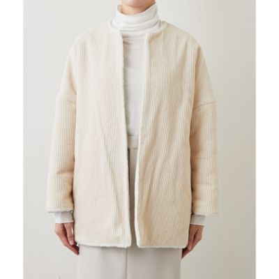 Whim Gazette(ウィム ガゼット)のボアリバーシブルブルゾン通販