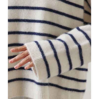 Whim Gazette(ウィム ガゼット)のファーボーダープルオーバー通販