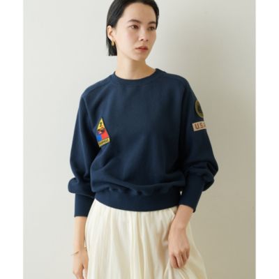 whim gazette ワッペン付きスウェット　美品 Whim Gazette(ウィム ガゼット) ワッペンスウェット