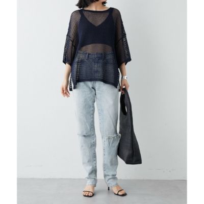 Whim Gazette(ウィム ガゼット)の半袖メッシュプルオーバー通販