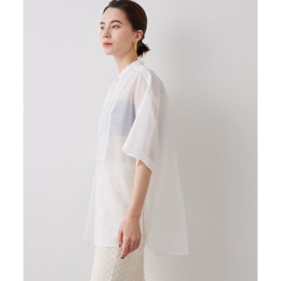 Whim Gazette(ウィム ガゼット)のオーバーオーガンジーシャツ通販