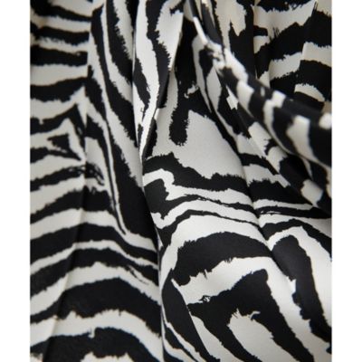 Whim Gazette ウィムガゼット ZEBRAデシンスカート ブラック Whim Gazette(ウィム ガゼット)の【WEB＆一部店舗限定】ZEBRA