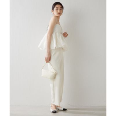 Whim Gazette(ウィム ガゼット)のフェザーキャミブラウス通販