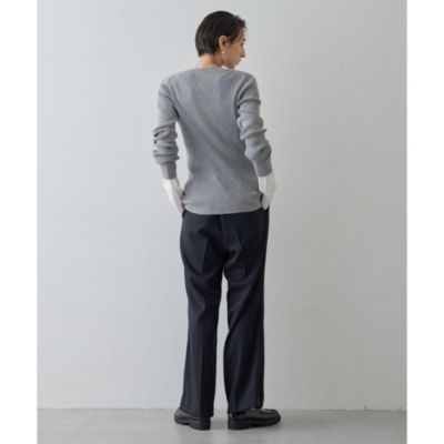 美品✨Whim Gazette 長袖 セーター リブニット ブラック サイズF