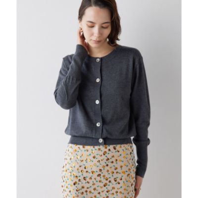 Whim Gazette(ウィム ガゼット)のウールハイゲージカーディガン通販