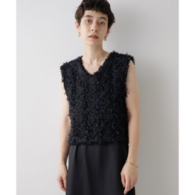 Whim Gazette(ウィム ガゼット)のツィードニットジレ通販 | 集英社