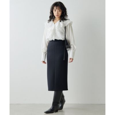 【新品未使用タグ付き】whim gazette カスケードフリルブラウス Whim Gazette(ウィム ガゼット)のカスケードフリルブラウス通販