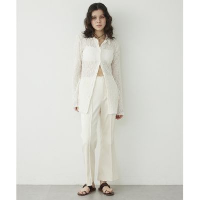 Whim Gazette(ウィム ガゼット)の【THE PAUSE】ストレッチレースシャツ