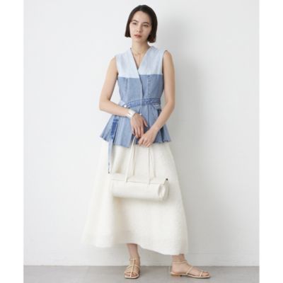 Jeanie Blue ジェニーブルー 25SS FLARE VEST フレアデニムベスト  インディゴ F JAG5487_ZV0111502Z-
