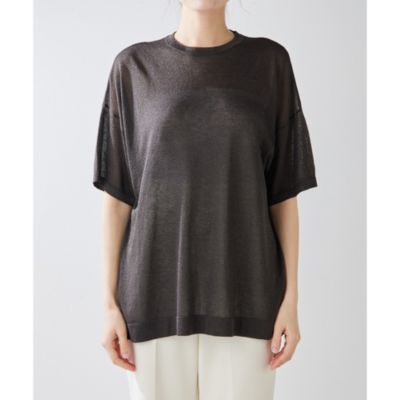 ラメニットtee　ウィムガゼット ウィムガゼット Whim Gazette ラメニットTEE （silver