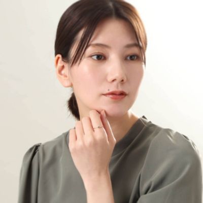 COCOSHNIK(ココシュニック)のK10オーバルシェイプ リング通販