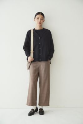 【新品タグ付き】22AW ヒューマンウーマン　ウールポリエステルチェックパンツS human woman(ヒューマン ウーマン)の◇ウールポリエステル