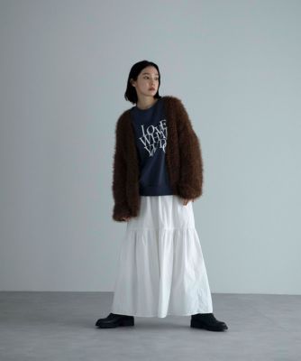 marjour(マージュール)のSHAGGY KNIT CARDIGAN通販 | 集英社HAPPY PLUS