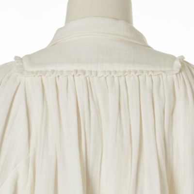 トップス THE SHINZONE GAZE SMOCK BLOUSE 34 ECRU THE SHINZONE シンゾーン ガーゼスモックブラウス GAZE SMOCK