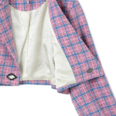 GANNI(ガニー)のCheck Suiting Cropped Blazer通販 | mirabella