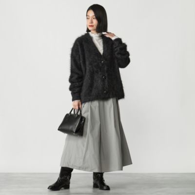 suadeo(スアデオ)のメモリータフタタックフレアスカート通販
