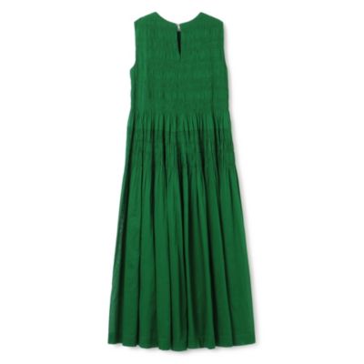 ne Quittez pas COTTON VOILE SHIRRING SLEEVELESS DRESS