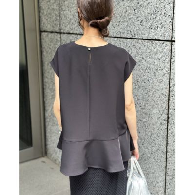 メゾン エムアイディー maison m,i,d, ペプラムトップス M7days(エムセブンデイズ)のVネックペプラムブラウス通販