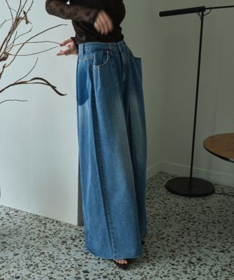 marjour TUCK DENIM M タックデニム TUCK DENIM（デニムパンツ）｜marjour（マージュール）の