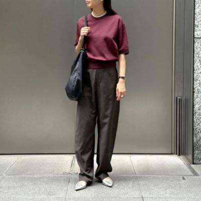【美品】LOEFF ネイビー半袖スエット LOEFF(ロエフ)の半袖スウェット通販 | 集英社HAPPY PLUS STORE