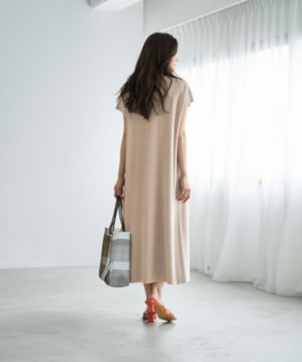 STYLE DELI(スタイルデリ)の落ち感の良いサーマル編み調Vネック