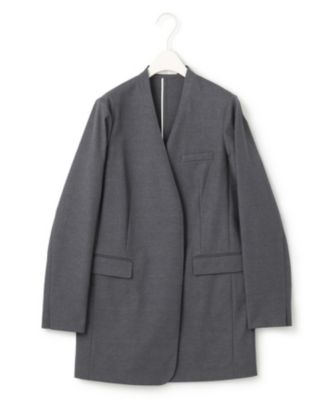 ICB洗える LooseWeave ノーカラージャケット サイズ40 タグ付 セール】 【セットアップ対応・洗える】 LooseWeave ノーカラー