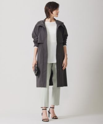 美品　ICB 撥水加工 メモリーストレッチタフタ フーデットコート 撥水加工】メモリーストレッチタフタ マウンテンパーカー / ICB