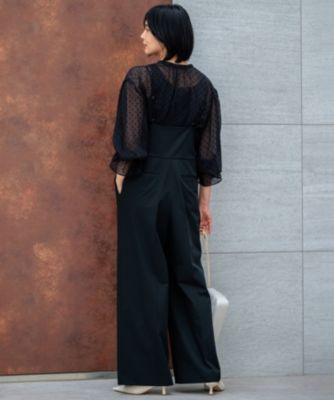 美品23区クレープドットフロッキーブラウス　38 23区(ニジュウサンク)の【洗える】クレープドットフロッキー