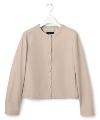 23区　ラムレザー ノーカラージャケット ラムレザー ノーカラージャケット / 23区 | ファッション通販