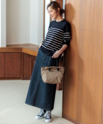 23区(ニジュウサンク)の【洗える】ヴィスコースストレッチ ミラノリブ