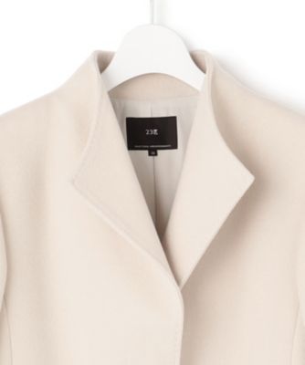 極美品♡ 45rpm フロートアルパカ縮絨ハーフコートベージュ 2 LOULOU WILLOUGHBY】ピュアカシミヤコート