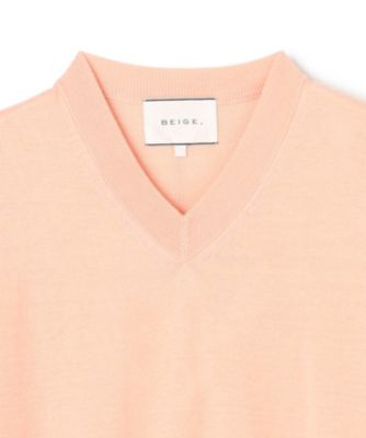 BEIGE，(ベイジ)の【洗える】BURNET / カラーミックスVネックトップス