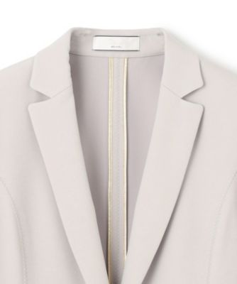 903 新品 BEIGE ベイジ 洗える LUIZA テーラードジャケット 4 BEIGE，(ベイジ)の【洗える・L-size】LUIZA / ノーカラー