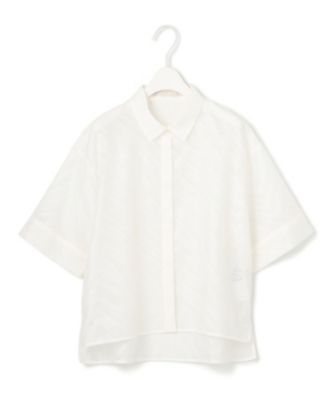 ICB(アイシービー)の【洗える】ゼブラシアーJQ クロップドシャツ