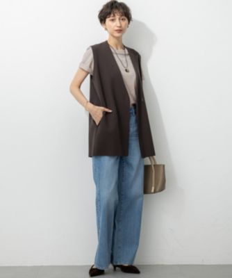 23区(ニジュウサンク)の【洗える/吊り干しOK】ヴィスコースストレッチ