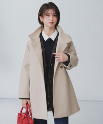 ANY SIS(エニィスィス)のウールライクスタンドカラー ミドルコート通販