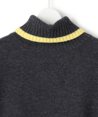 23区 L(ニジュウサンク エル)の【洗える】ウールカシミヤ コンビカラー