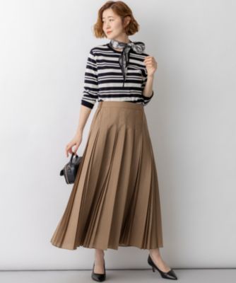 23区(ニジュウサンク)のグロッシープリーツ ロングスカート通販