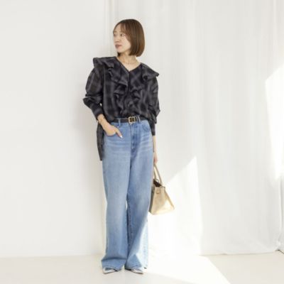 NOLLEY'S(ノーリーズ)のウォッシャブルラッフルカラーブラウス通販