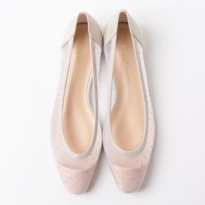 Piche Abahouse ピシェ アバハウス のチュールスクエアフラットパンプス通販 集英社happy Plus Store