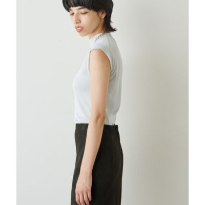 Whim Gazette(ウィム ガゼット)のラメノースリーブプルオーバー