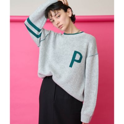 Whim Gazette(ウィム ガゼット)の【THE PAUSE】ロゴニットプルオーバー
