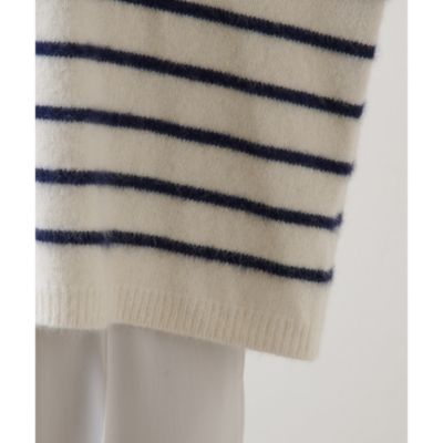 Whim Gazette(ウィム ガゼット)のファーボーダープルオーバー通販